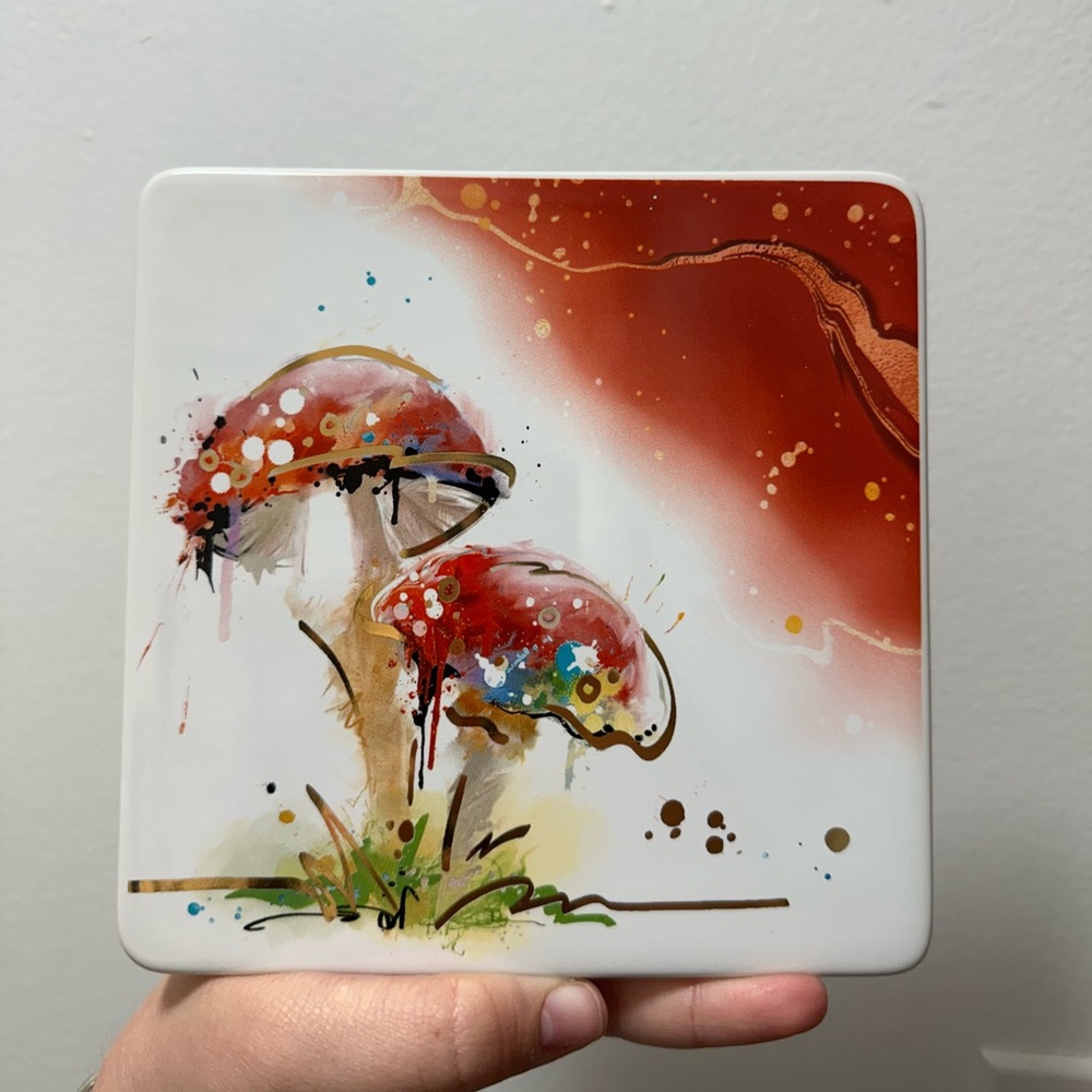 Mushroom Trivet from Connie Haley for Izzy and Oliver Stoneware